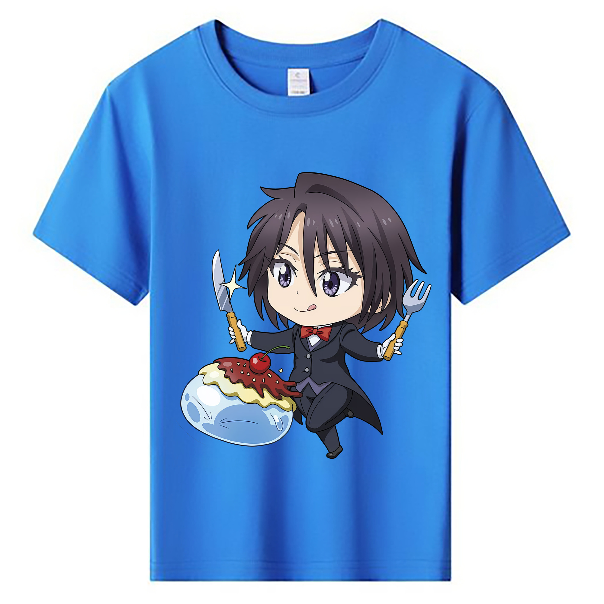 （画像用） 転スラ Regarding Reincarnated to Slime 綿100％キッズTシャツ（フロントプリント）